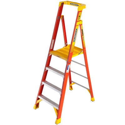 Werner GRP Fibreglass Podium Platform Stepladder